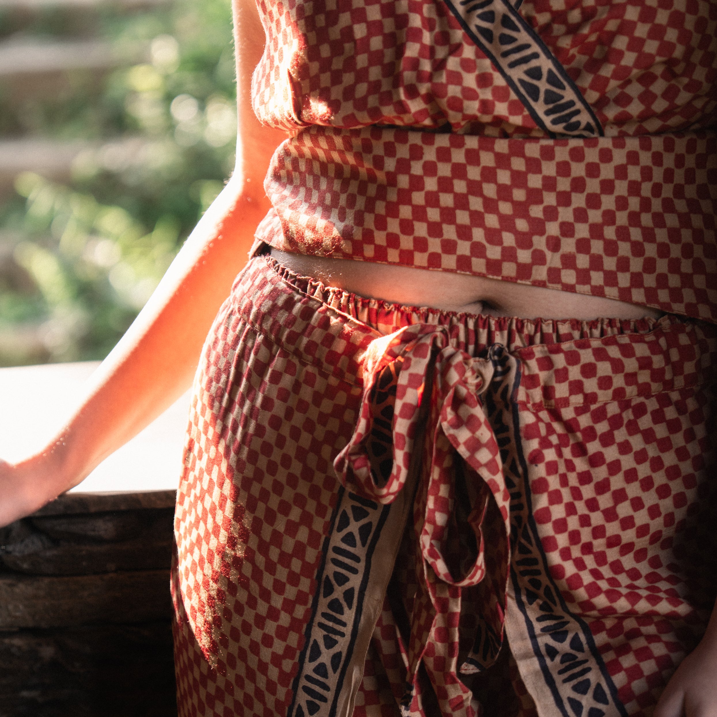 Madder Checkered Grid Pant