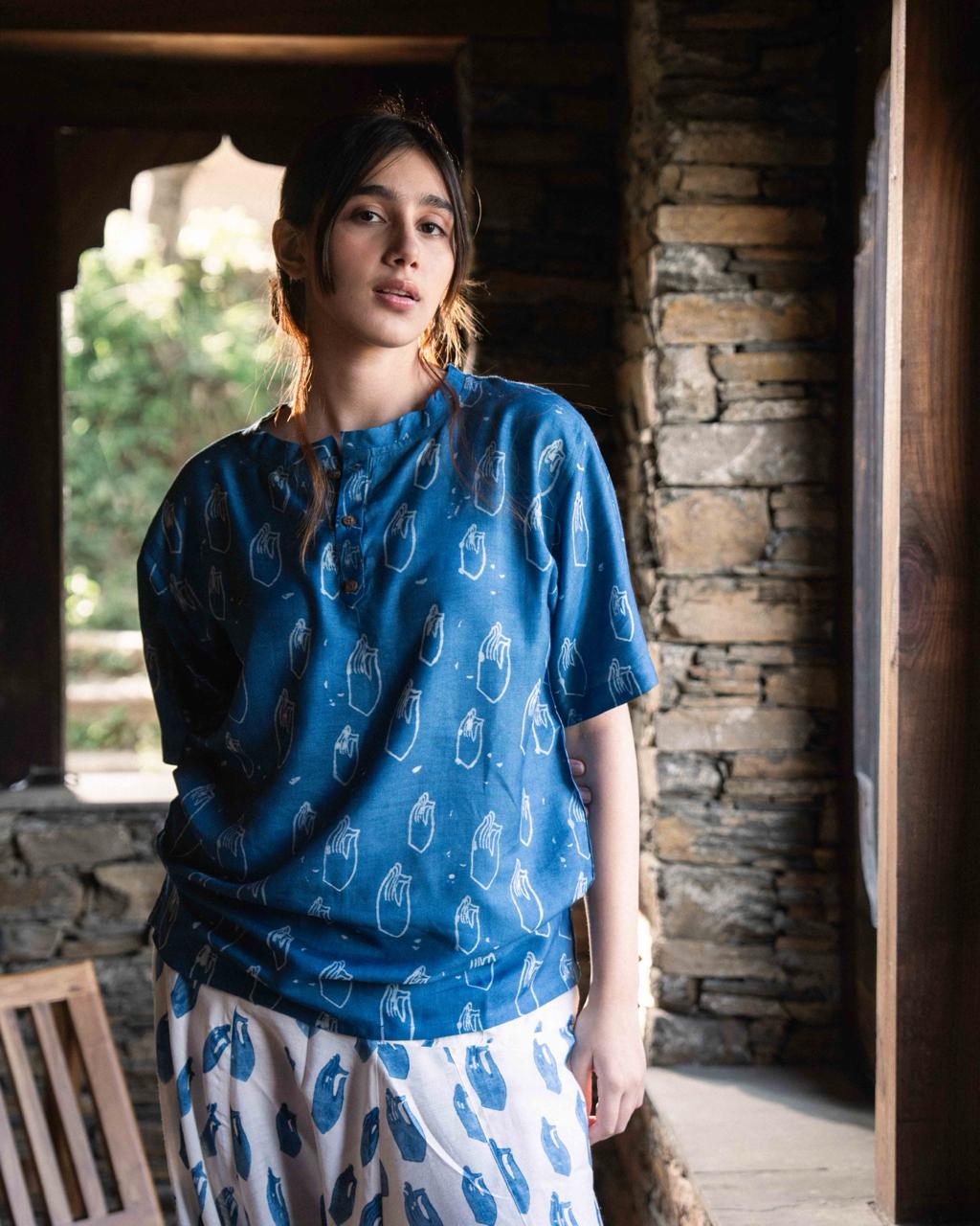 Indigo Mudra Top